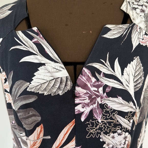 Portmans distressed size 12 black floral dress - Picture 7 of 16